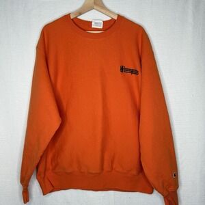 Champion Reverse Weave Triple‎ Stacked Logo Crewneck Sweatshirt Mens XL Baggy